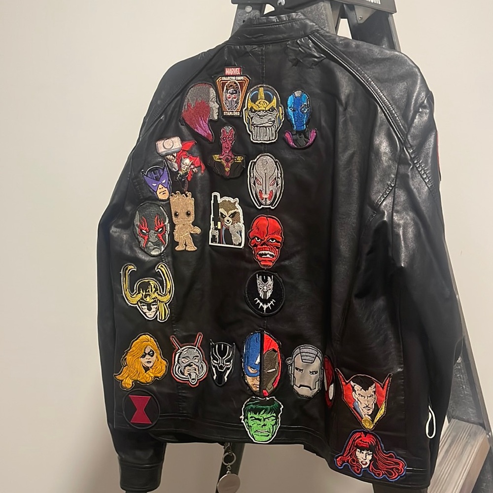 Infinity war inspired jacket to Kevin fig